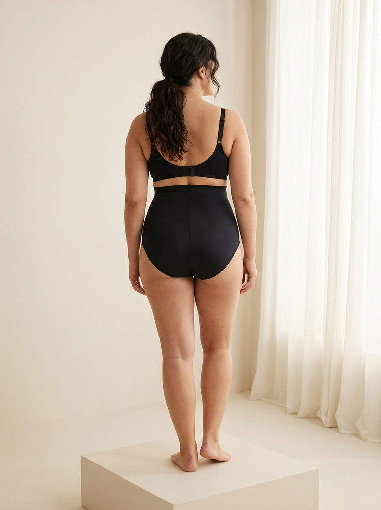 Espalda lisa de la faja de talle alto