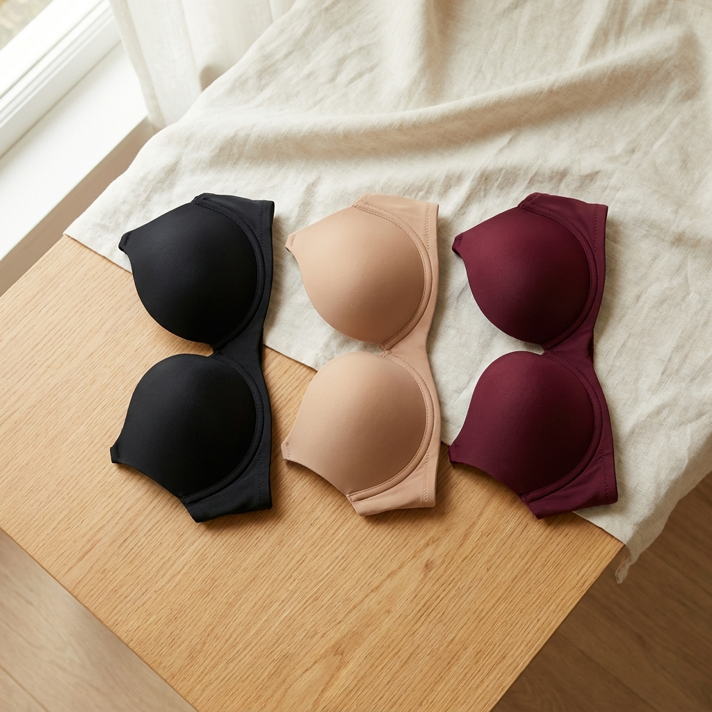 Pack de 3: negro, nude y burdeos